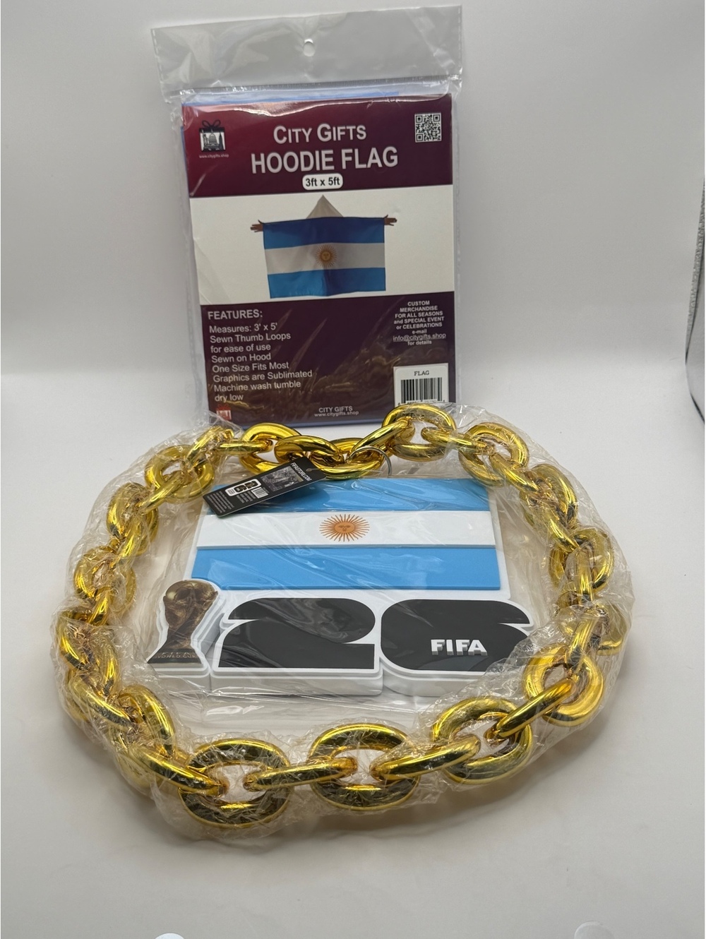 FIFA Argentina hoodie flag set